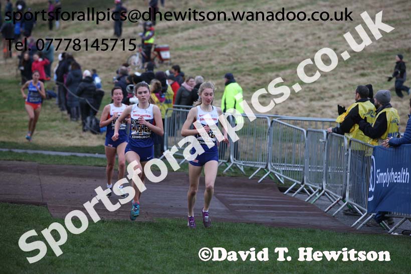 Junior womens Great Edinburgh Cross Country, 2017 Great Edinburgh Cross Country. Photo: David T. Hewitson/Sports for All PIcs
